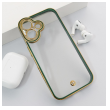 Maska Luxury Crystal Clear za iPhone 16 zelena