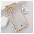 Maska Luxury Crystal Clear za iPhone 16 roze