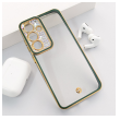 Maska Luxury Crystal Clear za Samsung S25/ S931B zelena