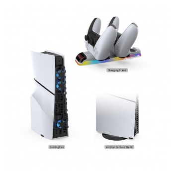 Docking station DOBE TP5-35130 za PS5 Slim crni