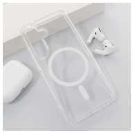 Maska Mag Case Crystal Clear S24/ S921B/ S25/ S931B bela