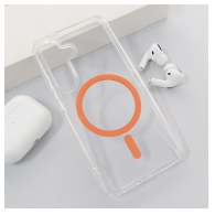 Maska Mag Case Crystal Clear S24/ S921B/ S25/ S931B narandzasta
