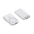 Power Bank MagSafe sa drzacem za telefon 5000 mAh beli
