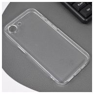 Maska Skin Silikon with pluggy za iPhone 16e transparent