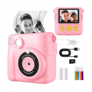Deciji fotoaparat sa 16x ZOOM 32GB roze