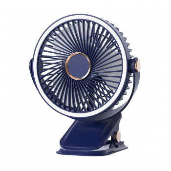 Mini led ventilator sa zakackom 2000 mAh plavi