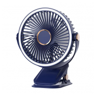 Mini led ventilator sa zakackom 2000 mAh plavi