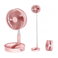 Ventilator sa podesivom visinom i daljinskim upravljacem roze