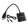 Adapter Sotako HDMI na VGA (Video i Audio) crni