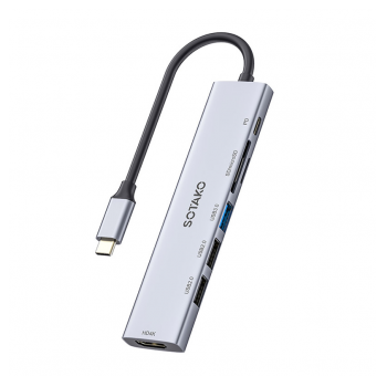 Docking station / HUB Sotako Type-C na USB 3.0 7u1 kabel 10cm