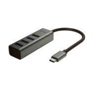 Adapter / HUB Sotako Type-C (1x USB 3.0 i 3x USB 2.0) 0.15m sivi