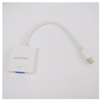 Adapter Sotako Mini DP na VGA beli