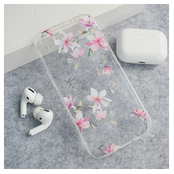Maska Nanobit Print za iPhone 16e Pink Mangolia Flowers