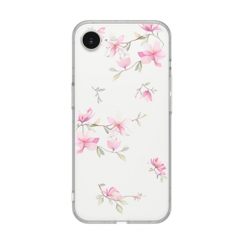 Maska Nanobit Print za iPhone 16e Pink Mangolia Flowers