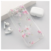 Maska Nanobit Print za Honor Magic 7 Lite/ X9c 5G Pink Mangolia Flowers