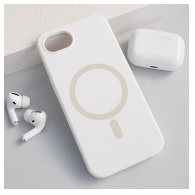 Maska Mag Case PureTone za iPhone 16e bela
