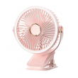 Mini led ventilator sa zakackom 2000 mAh rose