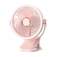 Mini led ventilator sa zakackom 2000 mAh rose