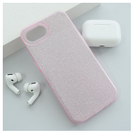 Maska Crystal Dust za iPhone 16e pink