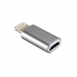 Adapter Lightning muski na Micro zenski sivi