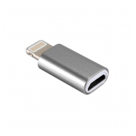 Adapter Lightning muski na Micro zenski sivi