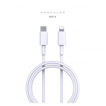 Kabel KONFULON Joko DC13 3A Type-C na iPhone Lightning beli 1m