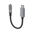 Adapter LDNIO LSY80c za slusalice Type-C na 3,5 mm sivi