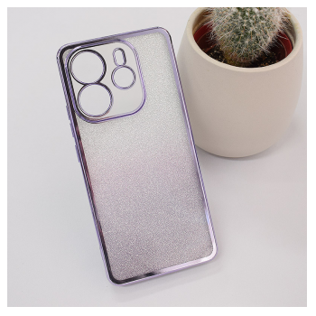 Maska Shiny Frame za Xiaomi Redmi Note 14 4G (EU) ljubicasta