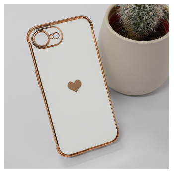 Maska Heart Frame za iPhone 16e bela