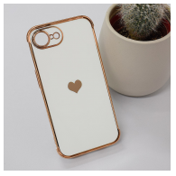 Maska Heart Frame za iPhone 16e bela