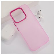 Maska Electro Glow Frame za Honor X8c roze