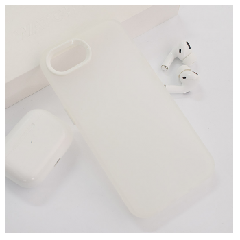 Maska Electro Glow Frame za iPhone 16e bela
