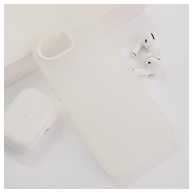 Maska Electro Glow Frame za iPhone 16e bela