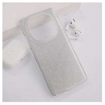 Maska Crystal Dust za Xiaomi Redmi Note 14 Pro 5G (EU) srebrna
