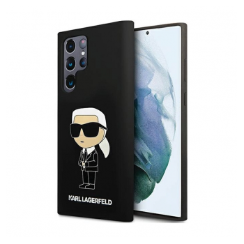 Maska Karl Lagerfeld Silicone Ikonik za Samsung S24 Ultra/ S928B crna