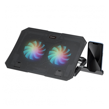Laptop Cooler Fantech NC14 RGB crni