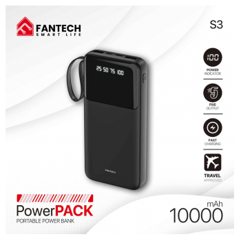 Power bank Fantech S3 10000mAh 10W crni