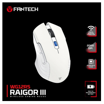 Mis Gaming Wireless Fantech WG12R raigor III beli