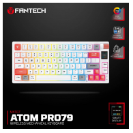 Tastatura mehanicka Gaming Fantech MK917 RGB Atom PRO79 Wireless bela (blue switch)