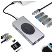 Docking station / HUB  Type-C na LAN Gb, Wireless PC, SD card, TF, Type-C, 3xUSB 3.0, 2xUSB 2.0, Audio, HDMI i VGA 13 u 1 20cm kabl