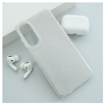 Maska Crystal Dust za Samsung S25 Edge srebrna