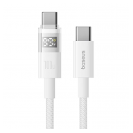 Kabel Baseus Display 2 Fast Charging Data Cable USB-C na USB-C 100W 1m Moon White
