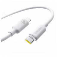 Kabel Baseus Foamed Silicone Fast Charging Data Cable USB-C to iP 20W Moon White 1m