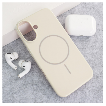 Maska Mag Case Nanobeats za iPhone 16 krem