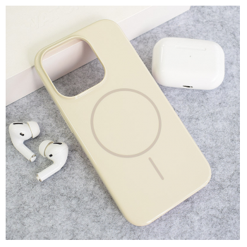 Maska Mag Case Nanobeats za iPhone 15 Pro Max krem