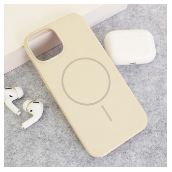 Maska Mag Case Nanobeats za iPhone 15 krem