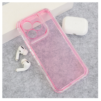 Maska Color Transparent za Honor 400 Lite roze