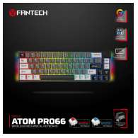 Tastatura Mehanicka Gaming Fantech MK919 Atom PRO66 crna (Blue switch)