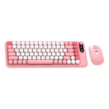 Combo mis tastatura wireless Fantech WK-898 GO mochi85 pink