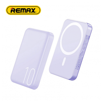 Power bank REMAX Magnetic RPP-65 PD 20W+QC 15W Fast Charging 10000 mAh ljubicasti